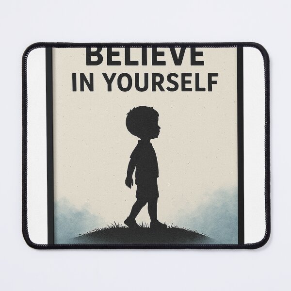 Item preview, Believe in Yourself – Inspiring Minimalist Kids Art Print designed and sold by ASdzign.