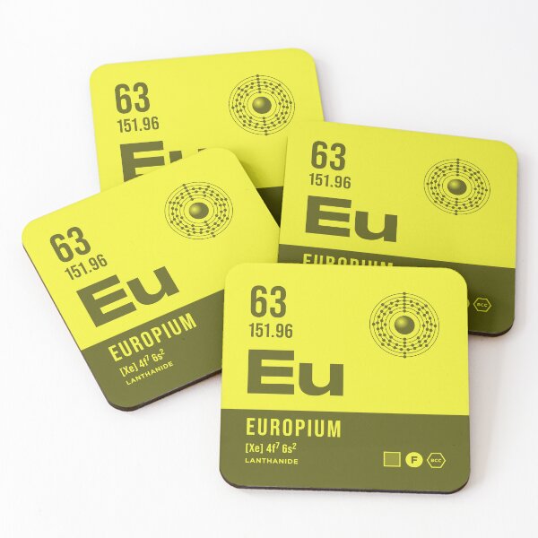 Item preview, 63 Europium Periodic Table Element Dark designed and sold by VoodooCircus.