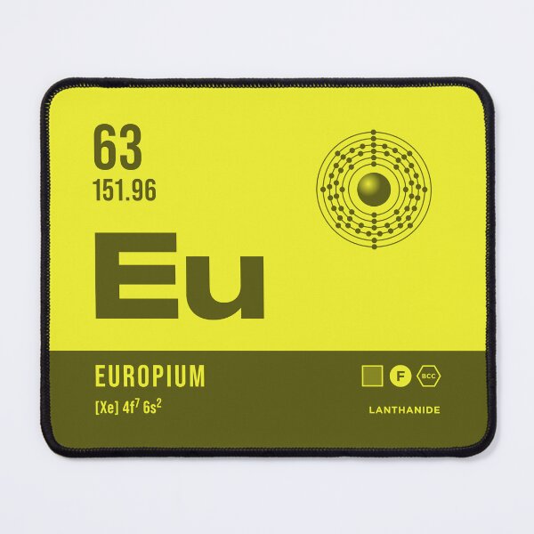 Item preview, 63 Europium Periodic Table Element Dark designed and sold by VoodooCircus.