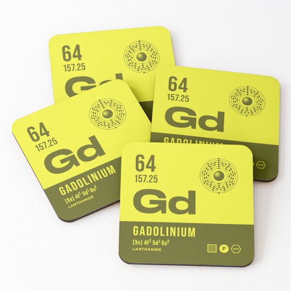 Item preview, 64 Gadolinium Periodic Table Element Dark designed and sold by VoodooCircus.
