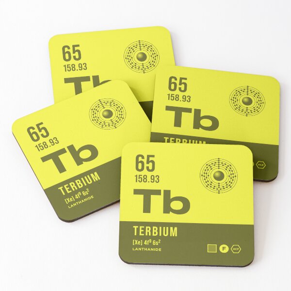 Item preview, 65 Terbium Periodic Table Element Dark designed and sold by VoodooCircus.