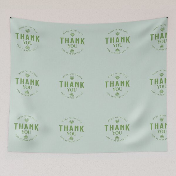 Item preview, Thank you for supporting us sticker designed and sold by ZiyDania.