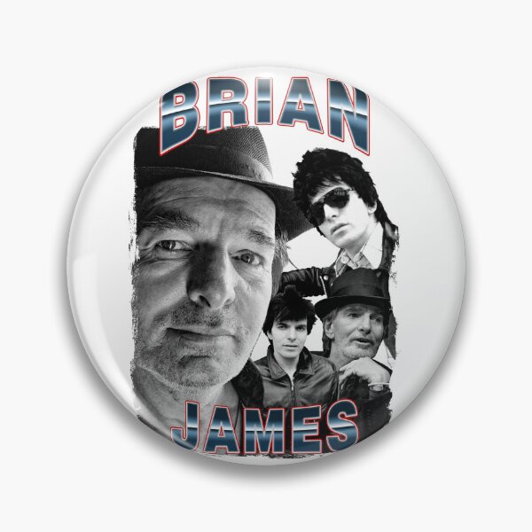 Item preview, vintage brian james with grainy texture monochrome theme designed and sold by asth77.