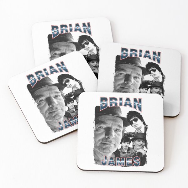 Item preview, vintage brian james with grainy texture monochrome theme designed and sold by asth77.