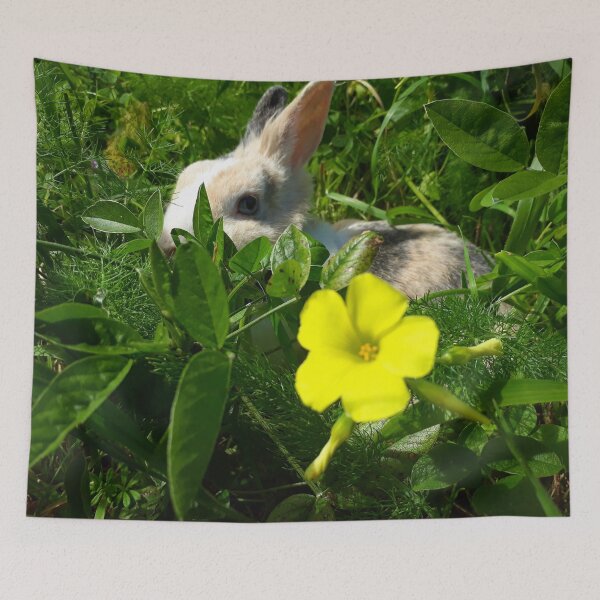 Item preview, Conejo con flores amarillas1 designed and sold by Eleonora Tschudin.