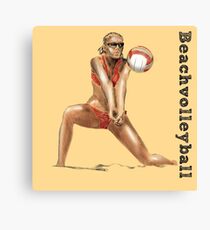Beachvoleyball Canvas Print
