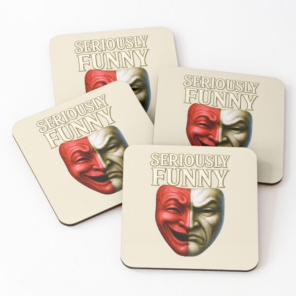 Item preview, Seriously Funny Tragedy Comedy Mask Art – Dark Humor Theater Design designed and sold by Shoot-The-Moon.