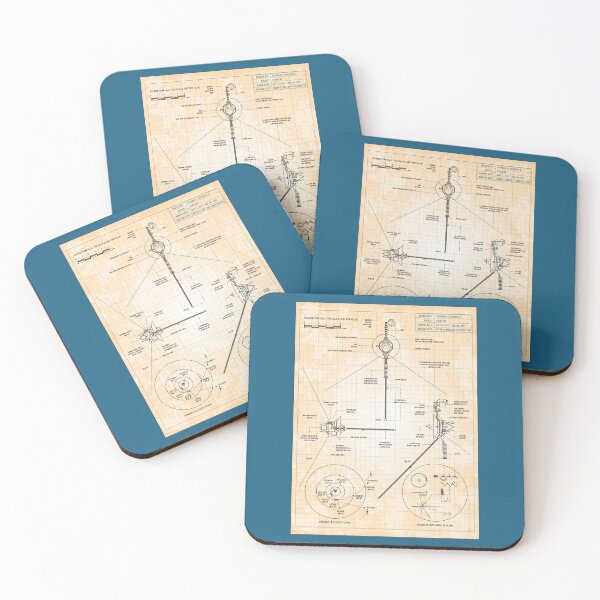 Item preview, Voyager. Deep Space Exploration Probes (Old Blue Grid) designed and sold by BGALAXY.