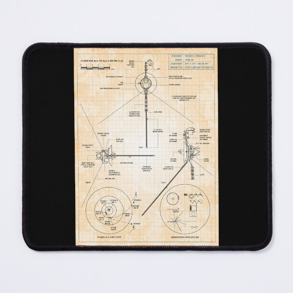 Item preview, Voyager. Deep Space Exploration Probes (Old Blue Grid) designed and sold by BGALAXY.