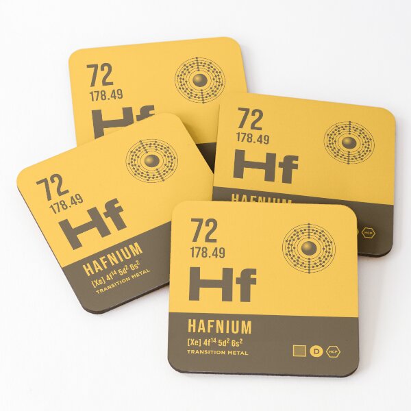 Item preview, 72 Hafnium Periodic Table Element Dark designed and sold by VoodooCircus.