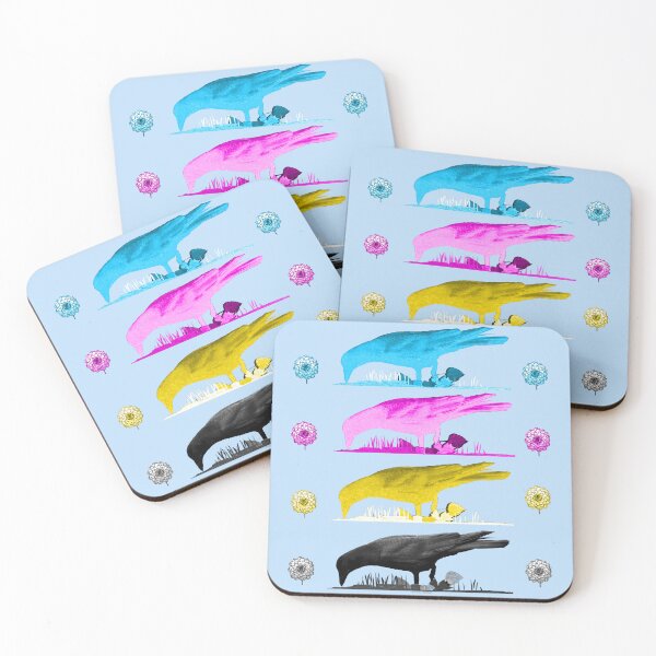 Item preview, CMYK Crows designed and sold by kristalcurt.