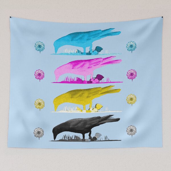 Item preview, CMYK Crows designed and sold by kristalcurt.