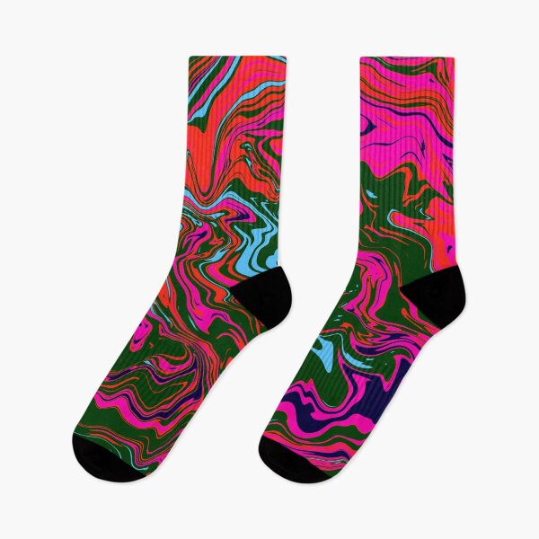 Item preview, Pink and Green Digital Paint Pour designed and sold by SassyJadePrints.