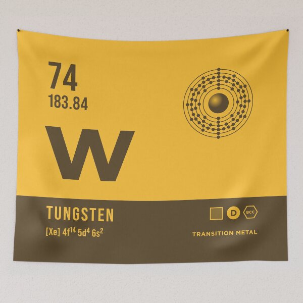 Item preview, 74 Tungsten Periodic Table Element Dark designed and sold by VoodooCircus.