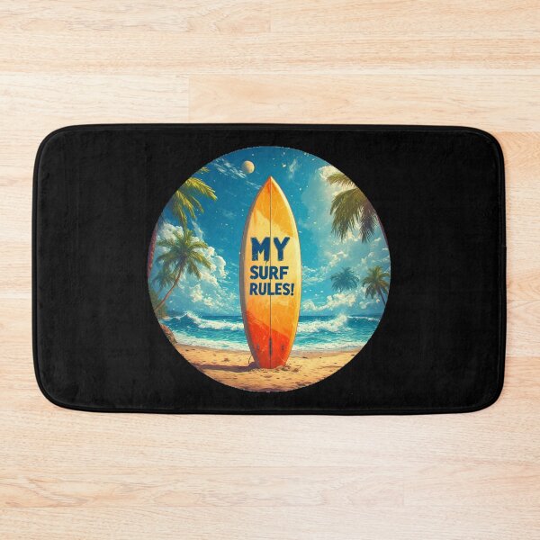 Item preview, Circle Surfboard Motivational MY SURF RULES! designed and sold by Giulivo Store Graphic.