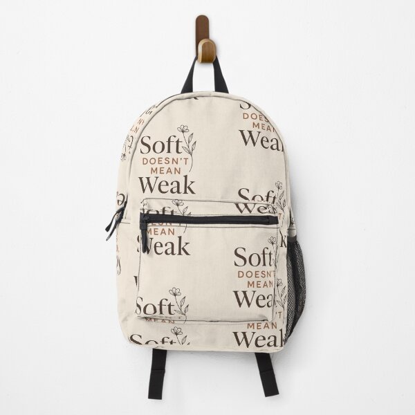 Item preview, Soft Doesn’t Mean Weak – Feminine Strength & Affirmation Quote designed and sold by UpliftedandCo.