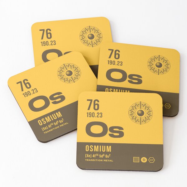 Item preview, 76 Osmium Periodic Table Element Dark designed and sold by VoodooCircus.