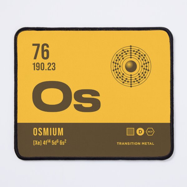 Item preview, 76 Osmium Periodic Table Element Dark designed and sold by VoodooCircus.
