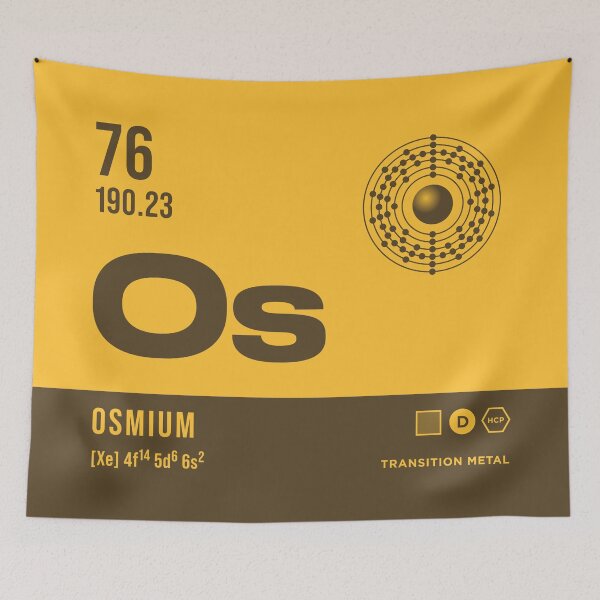 Item preview, 76 Osmium Periodic Table Element Dark designed and sold by VoodooCircus.