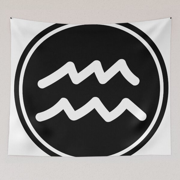 Item preview, Aquarius sign - zodiac sign designed and sold by Wolagno.