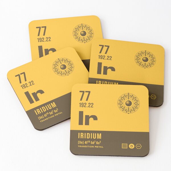 Item preview, 77 Iridium Periodic Table Element Dark designed and sold by VoodooCircus.