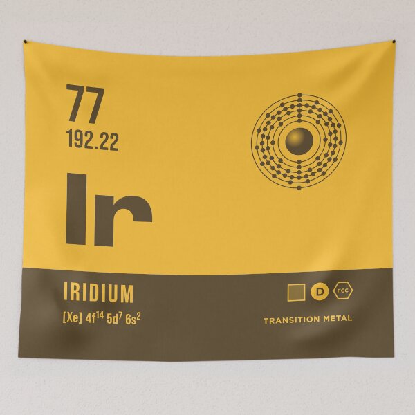 Item preview, 77 Iridium Periodic Table Element Dark designed and sold by VoodooCircus.
