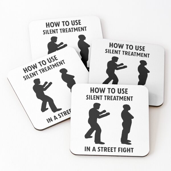 Item preview, Silent Treatment – Street Fight Meme designed and sold by Kunst-Shirt.