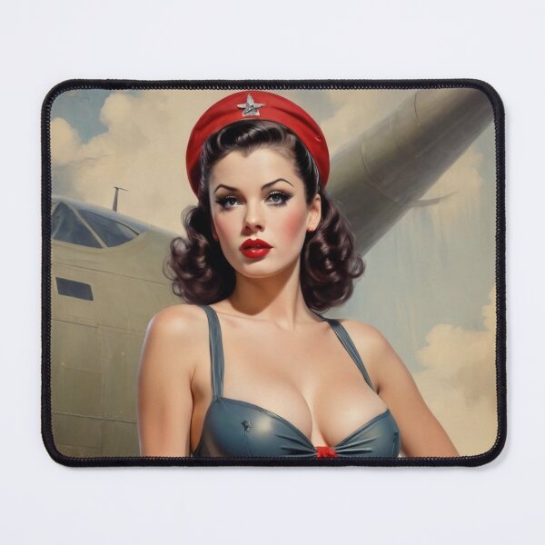 Item preview, Dressed to Serve: Vintage 1940s Military Pin-Up Girl designed and sold by MissSaylor.