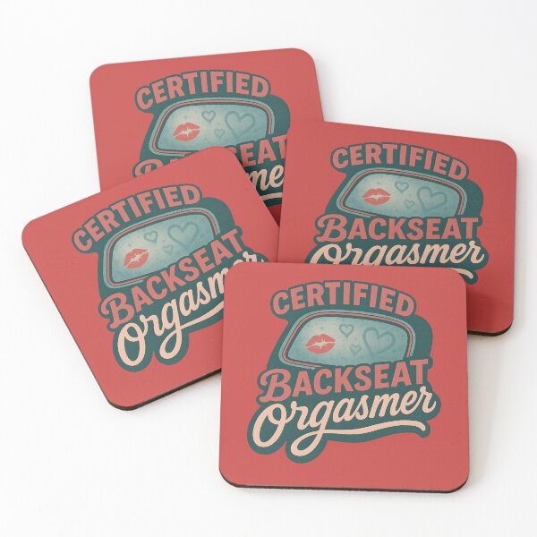 Item preview, Certified Backseat Orgasmer Retro Funny Sex Humor Design designed and sold by Shoot-The-Moon.