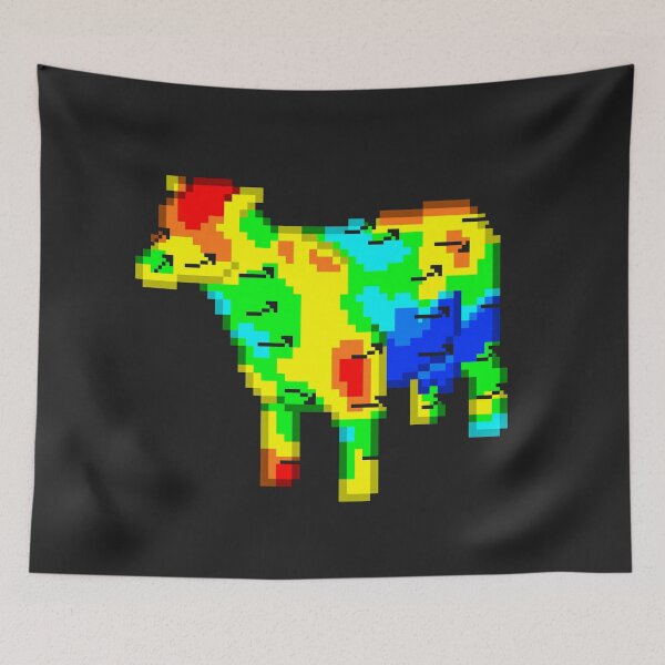 Item preview, Aerodynamics Of A Pixelated Cow designed and sold by Dugolivia.