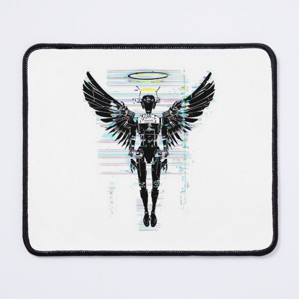 Item preview, Offline Halo – Cyber Angel Sticker designed and sold by Imaginarium of Chaos falcon88 .