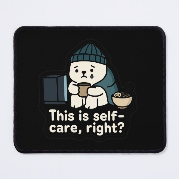 Item preview, Sad Bear – This Is Self-Care, Right? Sticker designed and sold by champkppwc.