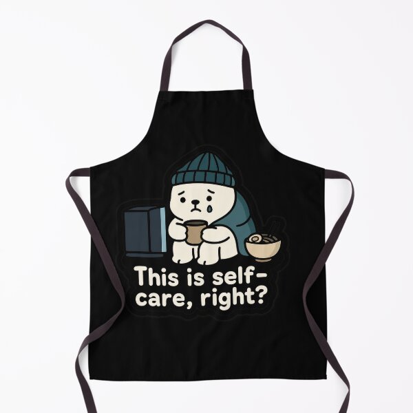 Item preview, Sad Bear – This Is Self-Care, Right? Sticker designed and sold by champkppwc.