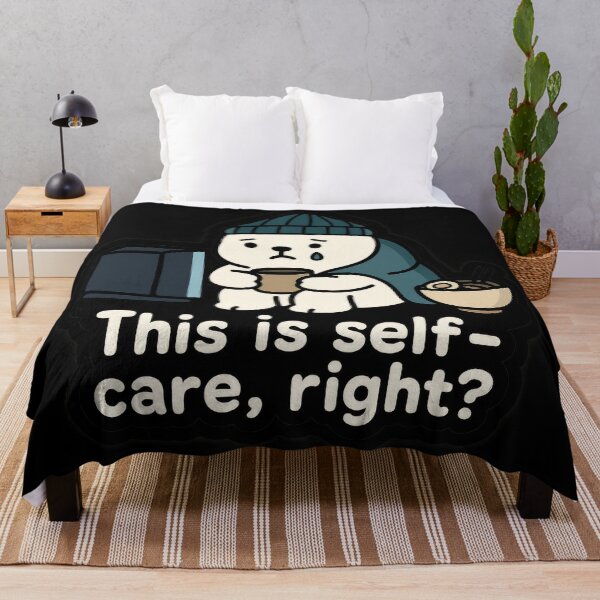 Item preview, Sad Bear – This Is Self-Care, Right? Sticker designed and sold by champkppwc.