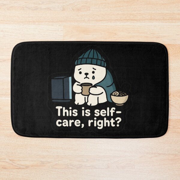 Item preview, Sad Bear – This Is Self-Care, Right? Sticker designed and sold by champkppwc.
