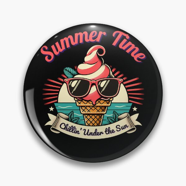 Item preview, Summer Time Chillin' Under the Sun Retro Ice Cream designed and sold by DarekShop.