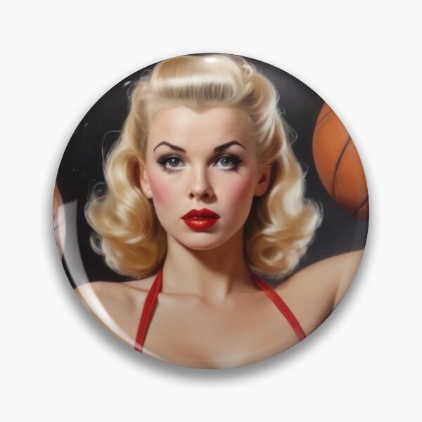 Item preview, Slammin' Siren: Chica pin-up de baloncesto de los años 40 designed and sold by MissSaylor.