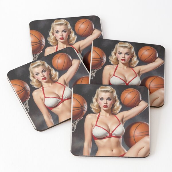 Item preview, Slammin' Siren: 1940s Basketball Pin-Up Girl designed and sold by MissSaylor.
