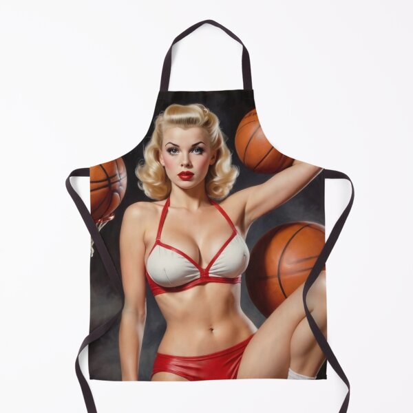 Aperçu de l'œuvre Slammin' Siren : Pin-up basketteuse des années 1940 créée et vendue par MissSaylor.