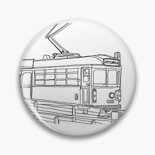 Item preview, Melbourne: City Circle Tram designed and sold by Purrgatory Pop.