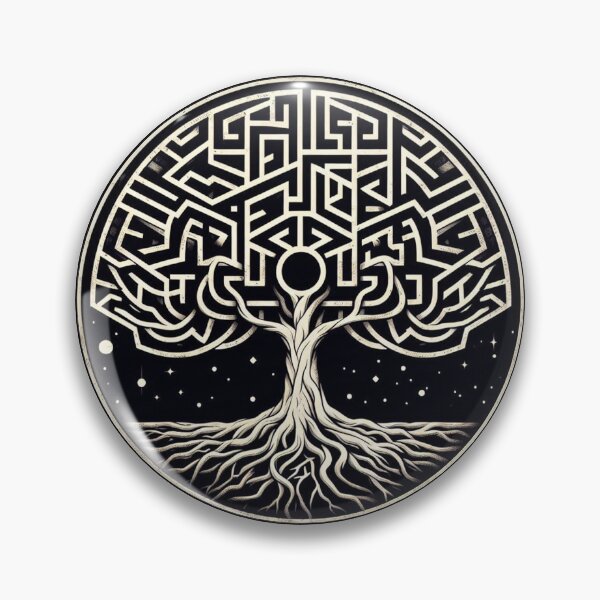 Item preview, Tree of Life Maze in a circular motif designed and sold by Beesty.