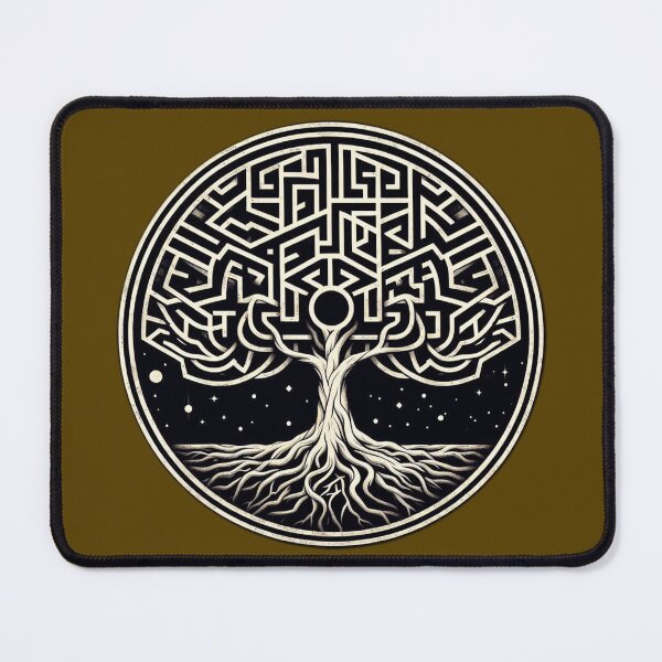 Item preview, Tree of Life Maze in a circular motif designed and sold by Beesty.