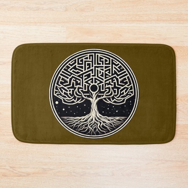 Item preview, Tree of Life Maze in a circular motif designed and sold by Beesty.