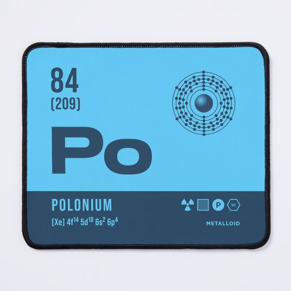 Item preview, 84 Polonium Periodic Table Element Dark designed and sold by VoodooCircus.