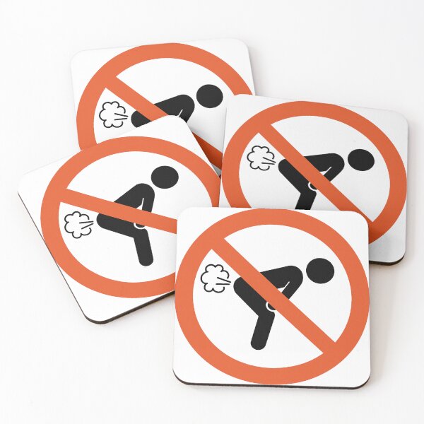 Item preview, No Farting Zone – prohibition sign with humor designed and sold by Kunst-Shirt.
