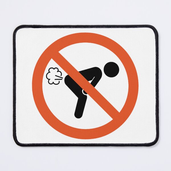 Item preview, No Farting Zone – prohibition sign with humor designed and sold by Kunst-Shirt.
