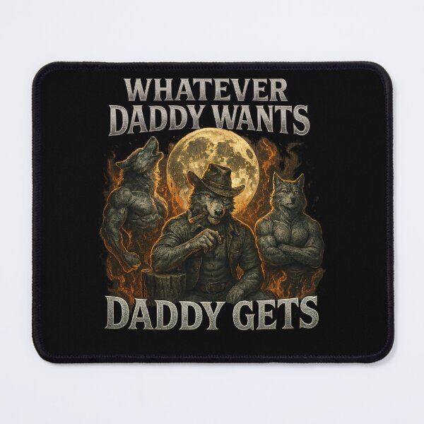 Item preview, Whatever Daddy Wants Daddy Gets Shirt – Alpha Werewolf Moon Cowboy Tee designed and sold by ElCrocodel.