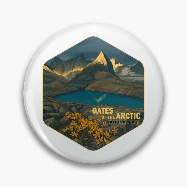 Item preview, Gates of the Arctic National Park Retro Wilderness Sticker designed and sold by Ismeal Von.