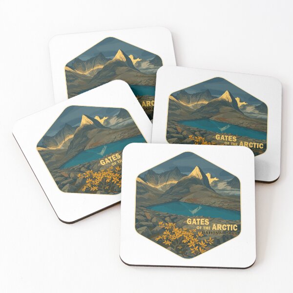 Item preview, Gates of the Arctic National Park Retro Wilderness Sticker designed and sold by Ismeal Von.
