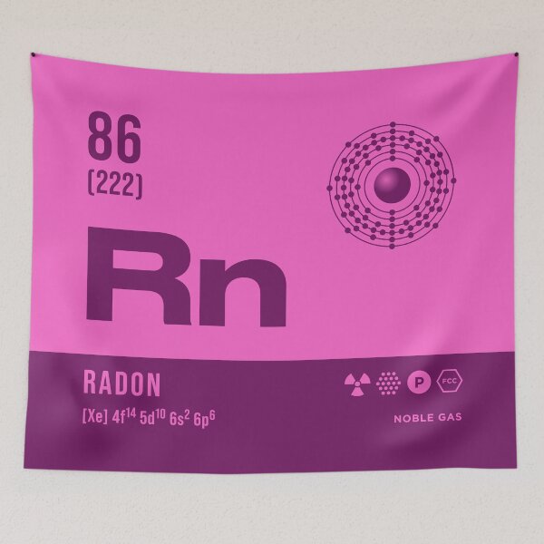 Item preview, 86 Radon Periodic Table Element Dark designed and sold by VoodooCircus.